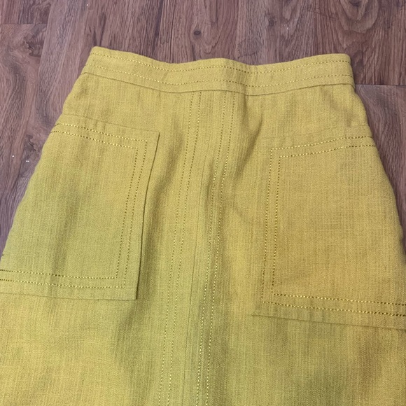 Aquilano Rimondi Knee Length Mustard Skirt - Picture 6 of 9